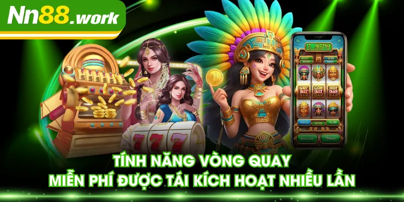 Tính năng vòng quay miễn phí được tái kích hoạt nhiều lần